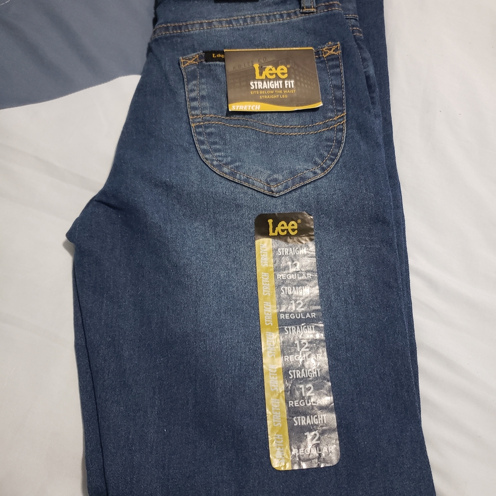 New Lee Boys Classic Straight Denim Jeans